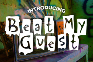 Beat My Guest: A Grunge Horror Display Font