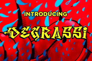 Degrassi Font: A Wacky Graffiti Display Typeface