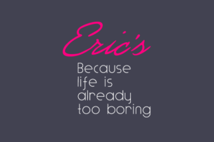 Eric's: A Free Handwritten Font by Vladimir Nikolic