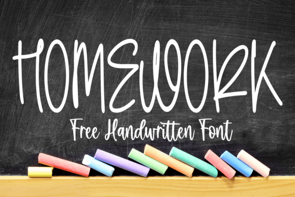 Homework Font Brings Handwritten Charm to Every Design