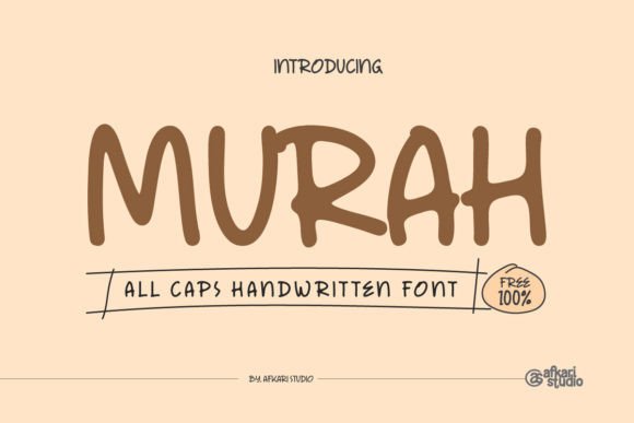 Murah Font: Quirky Handwritten Display Typeface
